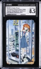 1998 EVANGELION PHONE CARDS ASUKA LANGLEY SORYU CGC 8.5