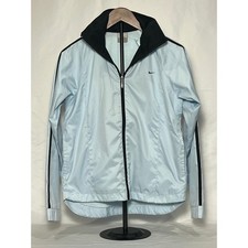 Women's Nike Light Blue Track Jacket Athletic Zip Up Sportswear Size S