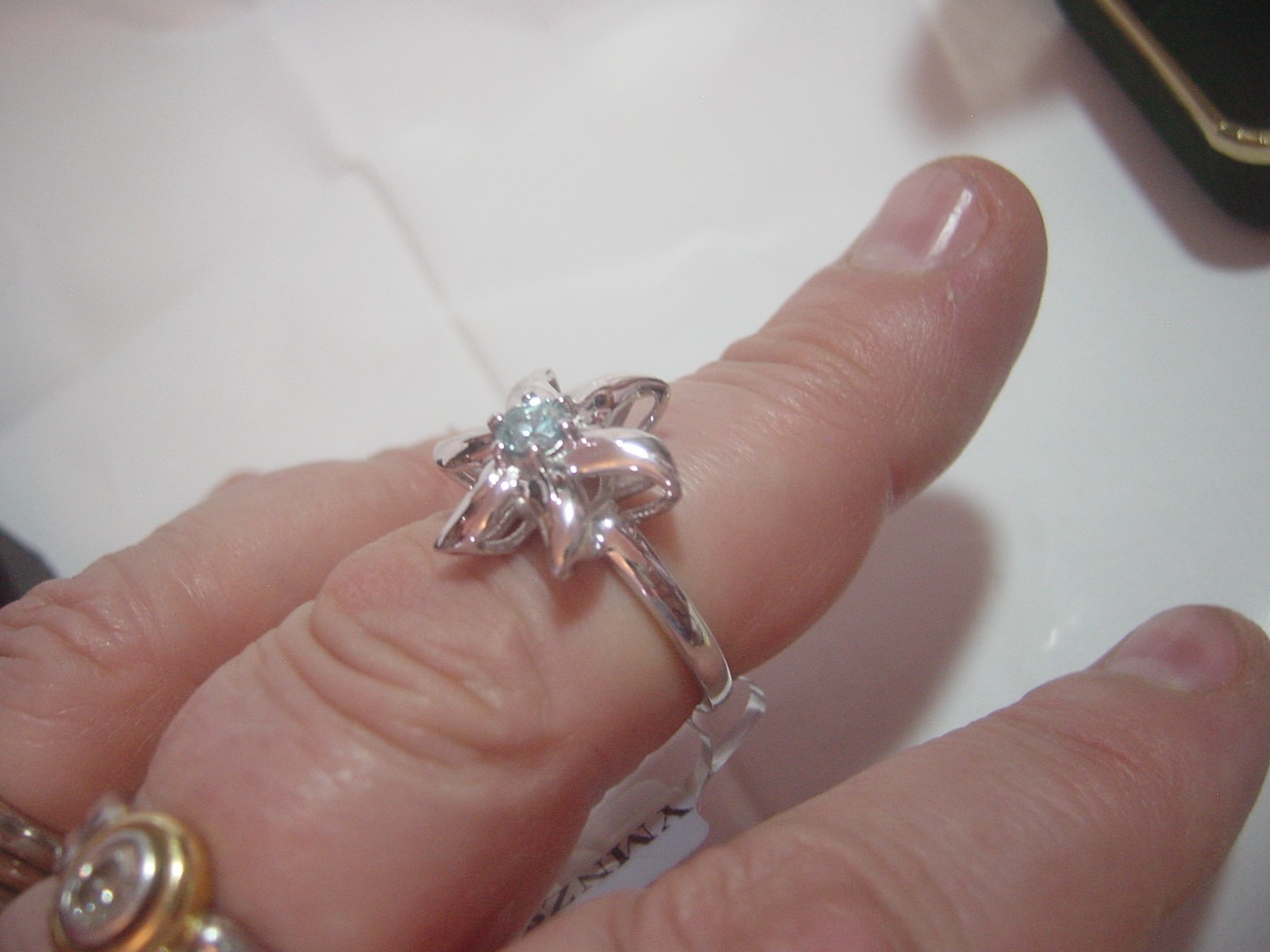 Solid Silver chunky large Ring-RARE SUPERB natura… - image 4