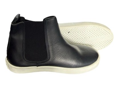 Bonpoint Kids Navy Leather Chelsea Boots EU 27 US 10 Designer Slip On Shoes
