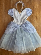 Vestido Princesa Cenicienta Disneyland Resort Niñas XS con Corona Gratis