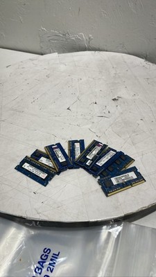 Mixed DDR3 SO-DIMM Laptop RAM Hynix Elpida PC3-10600S Memory Lot Of 8