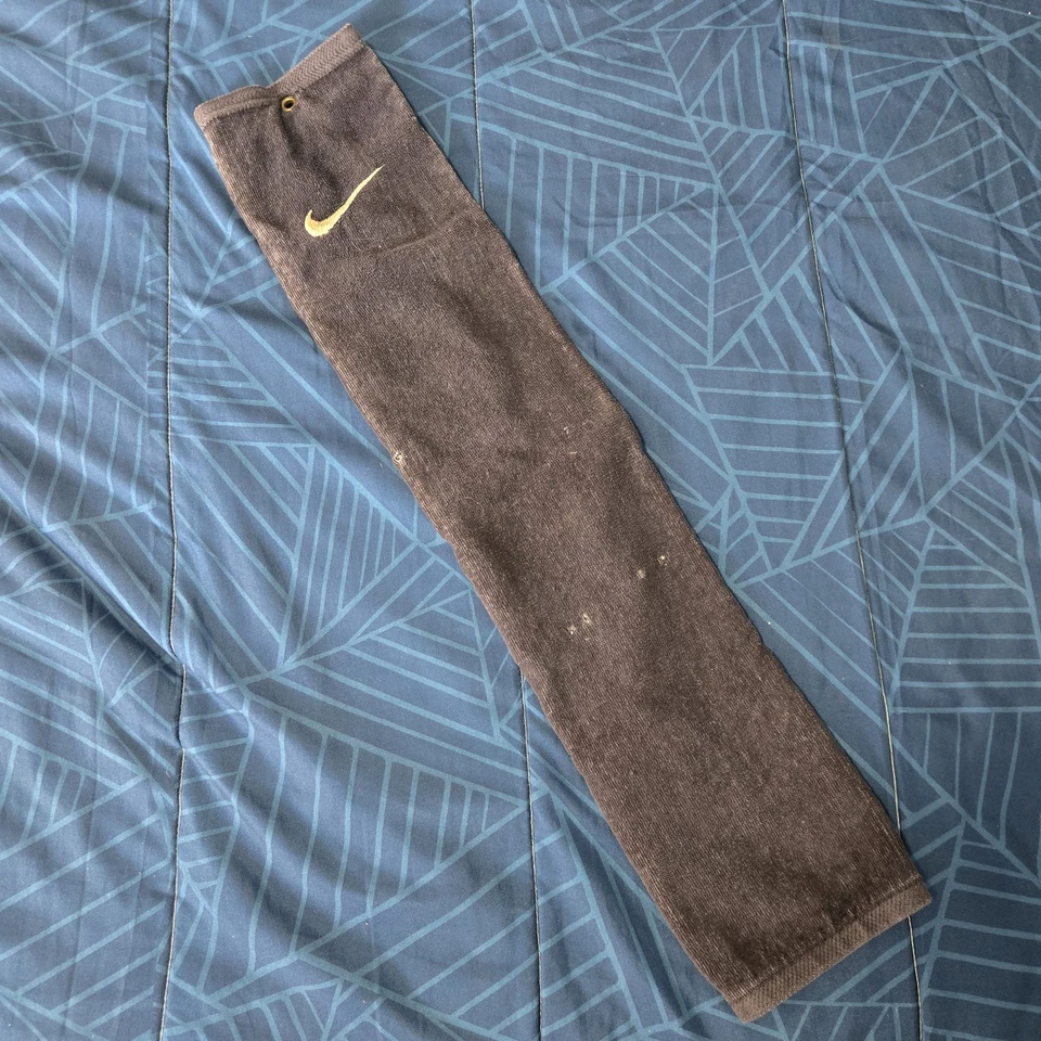 Vintage Nike Golf Towel Black 90s Tiger Woods - Image 2 of 4