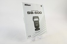 Nikon SB-600 Autofocus Speedlight Camera Flash Instruction Manual Book G086