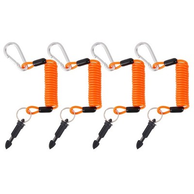 Gosknor 4Pcs 183Cm/6Ft Trailer Breakaway Cable High Rebound Emergency Brake