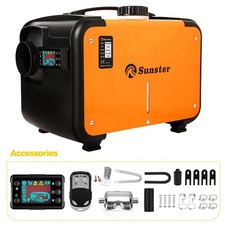 Diesel Air Heater 8KW 12V/24V 220-240V w/LCD Bluetooth App for Truck Boat Garage