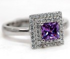1CT  Amethyst 925 Genuine Sterling Silver Ring Jewelry Sz 8 MM6-4 — photo 2