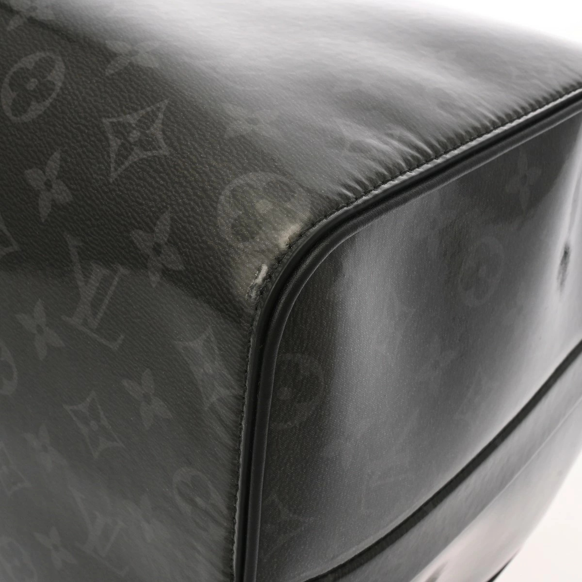 Louis Vuitton Black Eclipse Keepall Glaze Bag Bla… - image 7