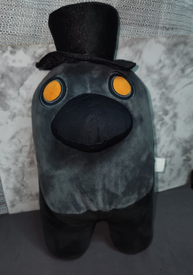 Toikido YuMe Among Us Plush Black Crewmate Top Hat & Mask 12  Plague Doctor!