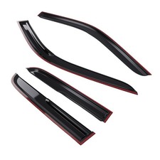 4pcs Rain Guards For Honda Crv Cr-v 2002-2006 Black Tinted Window Deflectors