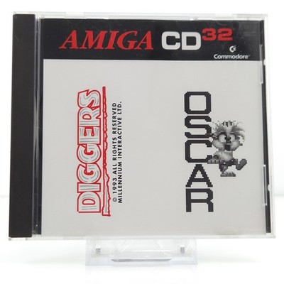 Commodore Amiga CD32: Diggers & Oscar - JEWEL CASE OVP (CBM CD-ROM PAL)
