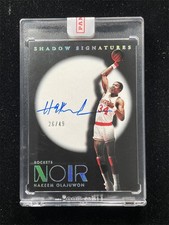 2024-25 Panini Noir Hakeem Olajuwon Shadow Signatures Auto /49