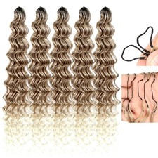 Bohobabe Feather Crochet Hair 16 Inch 100 Strands Miracle Knots Hair Extensions
