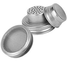 Mason Jar Strainer Shaker Lid 316 Stainless Steel Wide Mouth Mason Jar Sprout...