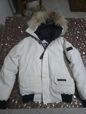 Canada Goose Bomberjacke Herren weiß S Daunenjacke Fell Reißverschluss