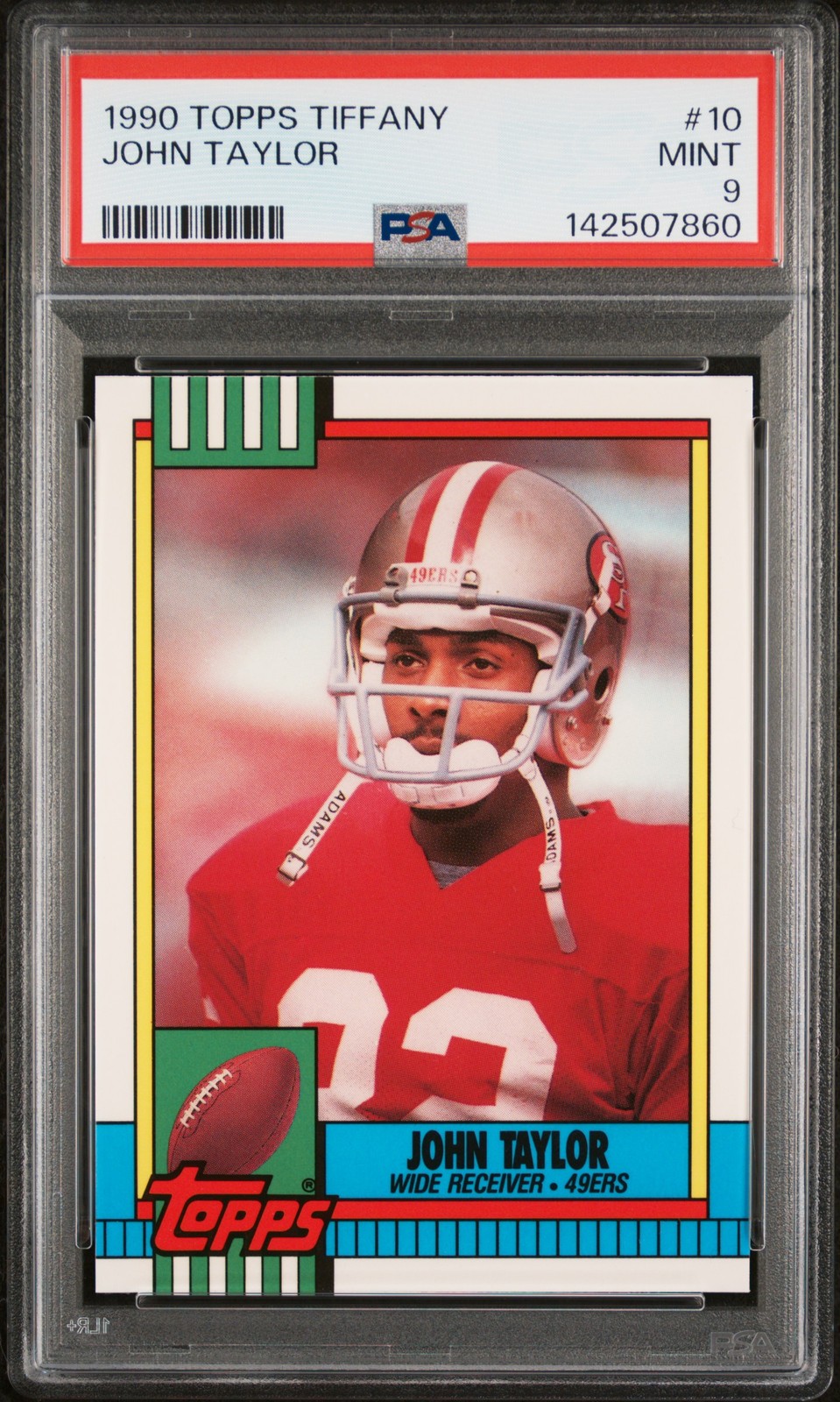 1990 TOPPS TIFFANY #10 JOHN TAYLOR PSA 9