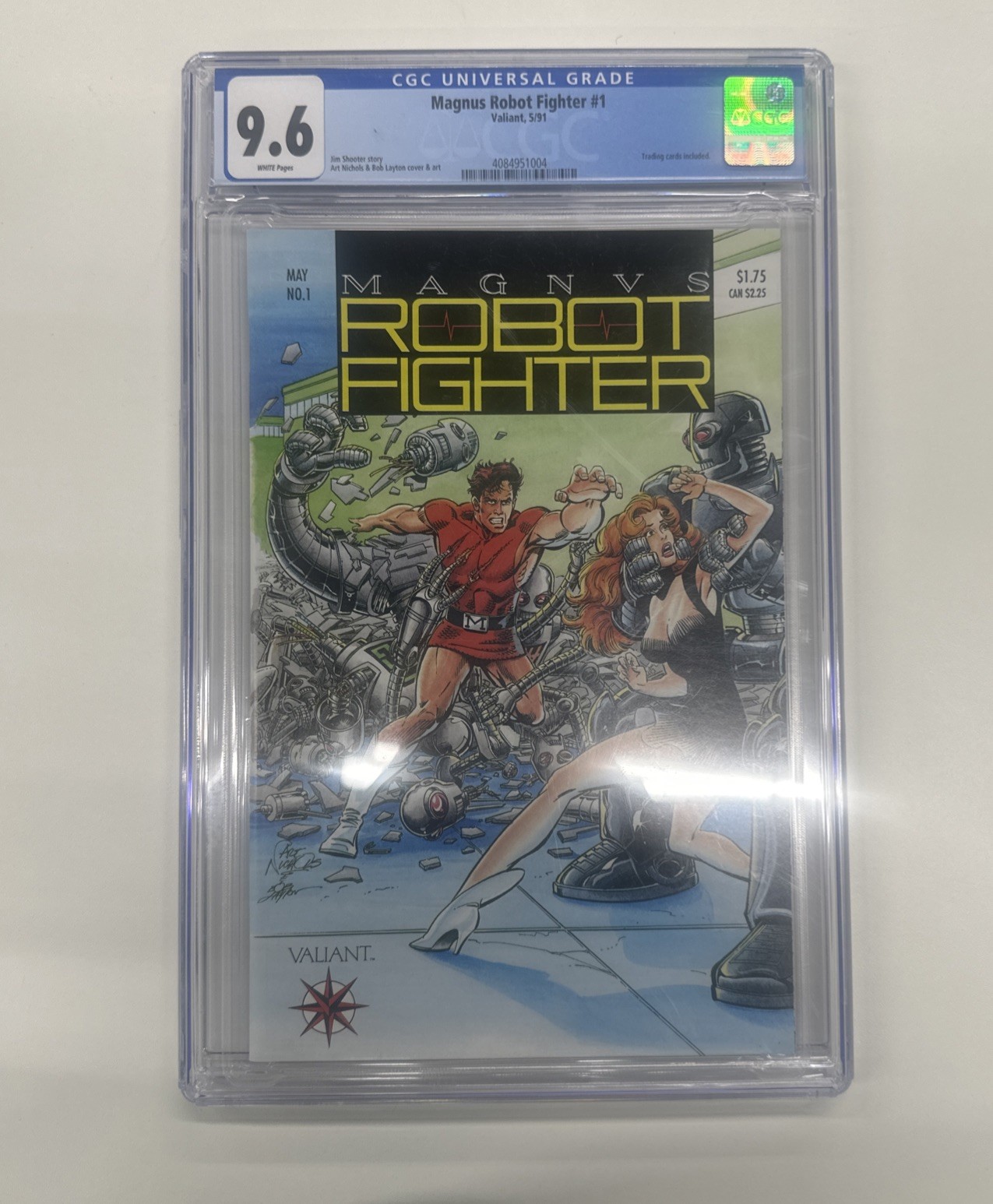 Magnus Robot Fighter #1 (1991) CGC 9.6  White Pages  Shooter Valiant Comics
