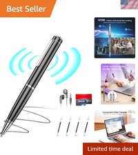 Effortless 64GB Digital Recorder - Voice Activated for Meetings  Lectures