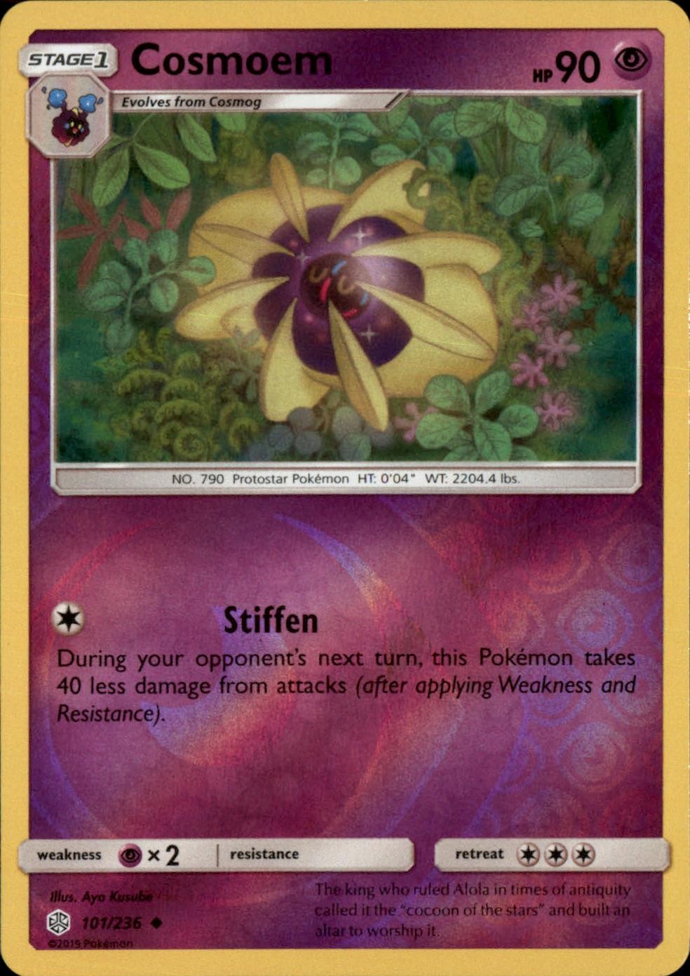 Cosmoem 101/236 Uncommon Cosmic Eclipse Pokemon Reverse Holo NM