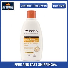 Aveeno Scalp Soothing Clarify & Shine Shampoo Apple Cider Vinegar Sulfate 300ml
