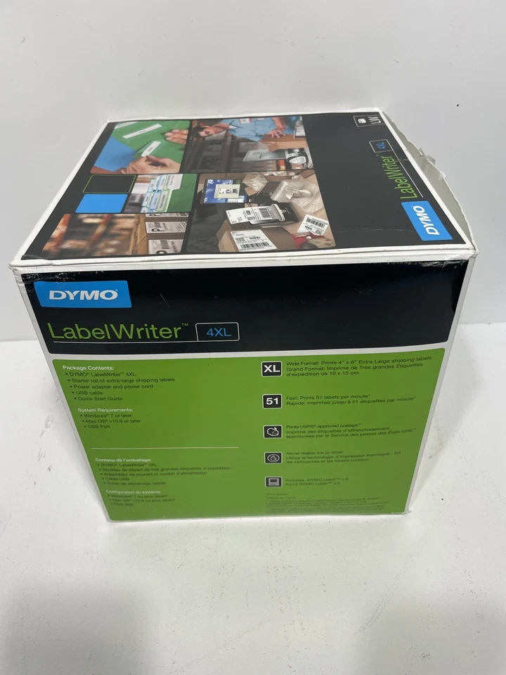 Impressora de Etiquetas Dymo LabelWriter 4XL Caixa Aberta Nova 1738542 - Imagem 4 de 4