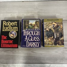 Random House Lot Of 3 The Bourne Ultimatum, Through A Glass Darkly K5