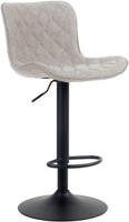 Barhocker Emma Stoff Taupe