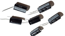 NICHICON ELECTROLYTIC RADIAL CAPACITOR 2200MF35V SET OF 6 105 DEGREES