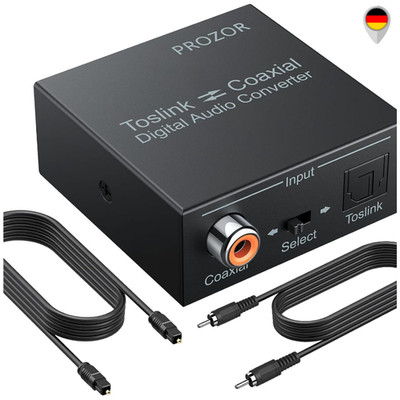 Digital Audio Konverter Optisch Koaxial Bidirektional DTS Dolby AC3 192K
