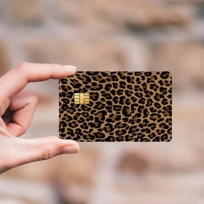 Cute Credit card Skin PACK X4 | Wild Leopard Debit skins | Custom bank Sticker