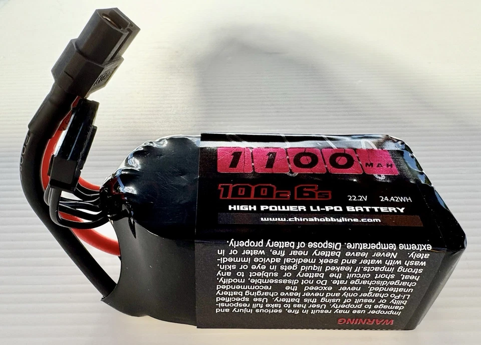 6S Lipo Battery 1100mAh 100C 22.2V Lipo Battery with XT60 Plug for FPV Rc - Image 2 of 4