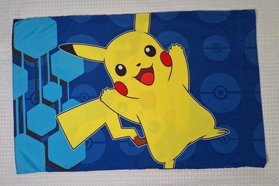 Pokémon Pikachu Pokeballs Blue Pillowcase Standard Size 30x19 Northwest