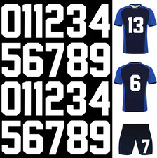 22Pcs 8 Inch Iron on Numbers T Shirt Heat Transfer Jersey Numbers 0 to 9 Iron on