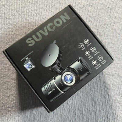 Suvcon J06 3-Channel Dash Cam Front Rear Inside 1080P w/ 32GB Card NEW
