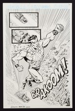 Original Art from John Aman Amazing Man #2 (2014) Pg 16 by Steven Butler