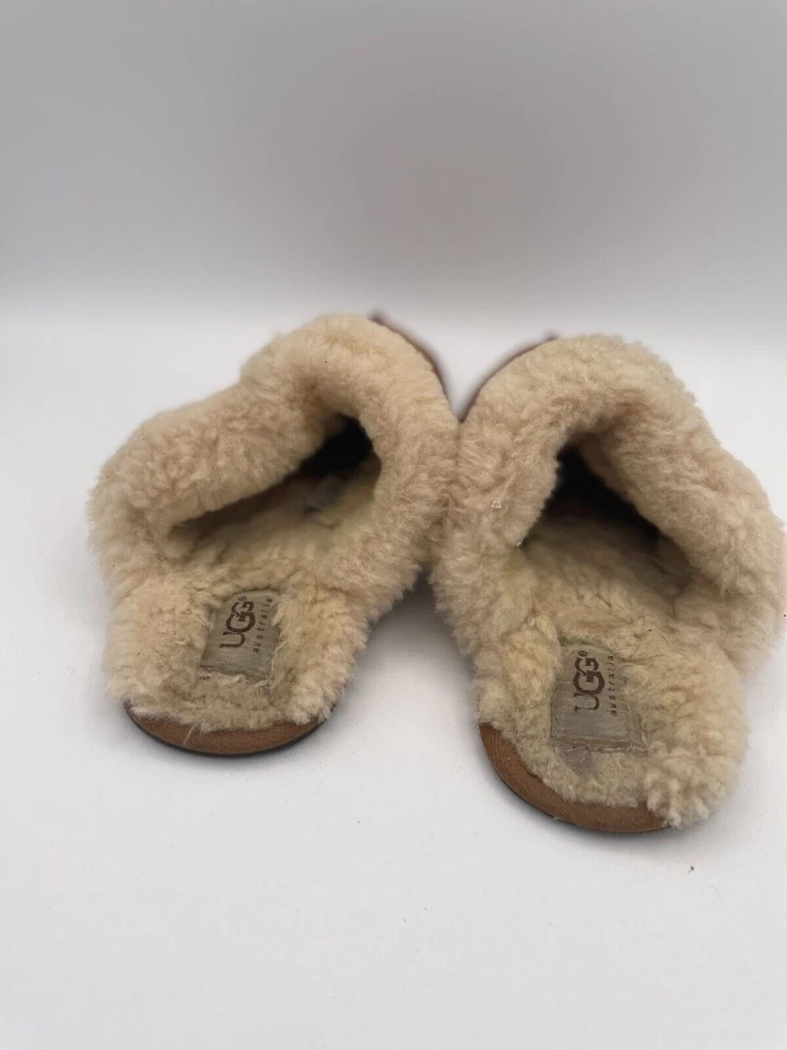 Туфли женские UGG Scuffette II плоские Mule размер 9 коричневые замшевые кожаные без шнурков 1106 - Изображение 3 из 4
