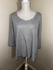 Free People Sweater Large Pullover Oversized Boxy Slouchy Knit USA