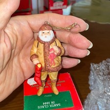 Vtg NWT Evolution of the American Santa Claus "Santa Claus in 1844" ornament