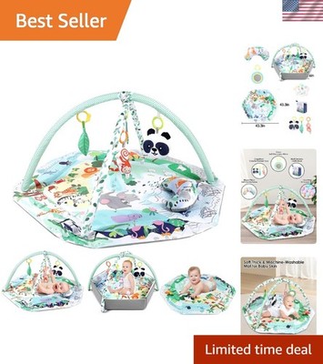 Interactive Baby Play Mat 35.4  - Sensory Learning Toys & Easy Storage Solution