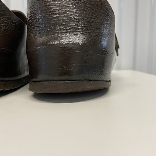 Birkenstock London Dark Brown Oiled Leather Round Toe Clogs Shoes EU 44/US 11 - Picture 11 of 20