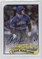 2024 Topps Series 1 1989 Topps Baseball Auto Cade Marlowe #89BA-CMA Auto sc8