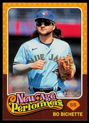 2024 Topps Heritage Bo Bichette New Age Performers Toronto Blue Jays #NAP-2