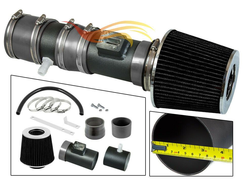 BCP RW GREY For 12-17 Traverse Enclave Acadia 3.6L V6 Air Intake System +Filter