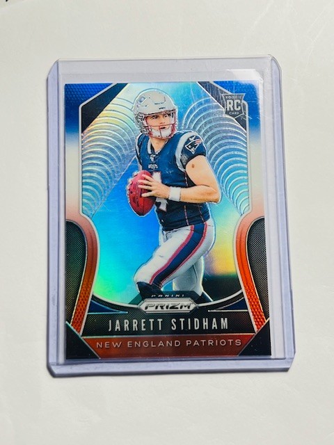2019 Prizm Jarrett Stidham Red White Blue Prizm Rookie RC #308 Broncos Starter!