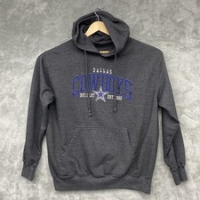 NFL Dallas Cowboys Authentic Adult Pullover Hoodie/Sweatshirt Size 2XL Dark Gray