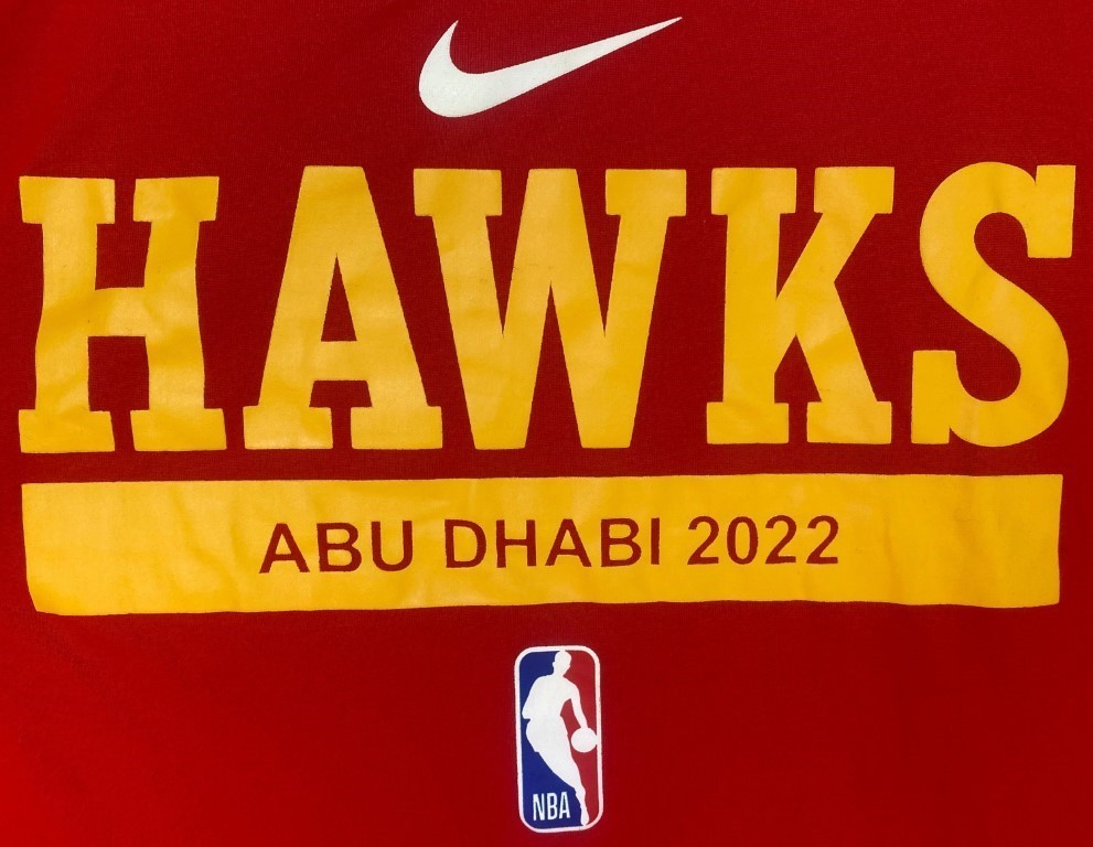 Nike Atlanta Hawks NBA Team Issued Long Sleeve Game Warm Up Shirt