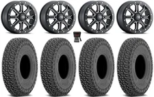 ITP Inertia Bdlk 15" Wheels Bk +40mm 32" Tango Tires Honda Pioneer 1K/Talon