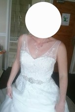 Victoria Kay Light Ivory Wedding Dress Size 10