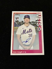 2022 Topps Archives Snapshots #15 Tylor Megill RC Mets Rookie Auto