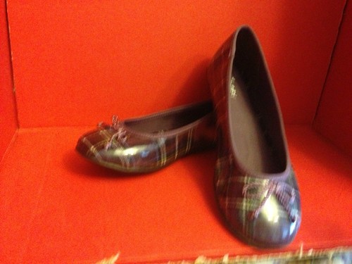 UnionBay girls purple shoes size 5 crystal plaid g - Picture 2 of 4